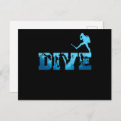 Underwater Scuba Diving Men Scuba Diver ポストカード (正面/裏面)