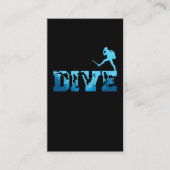 Underwater Scuba Diving Men Scuba Diver 名刺 (正面)