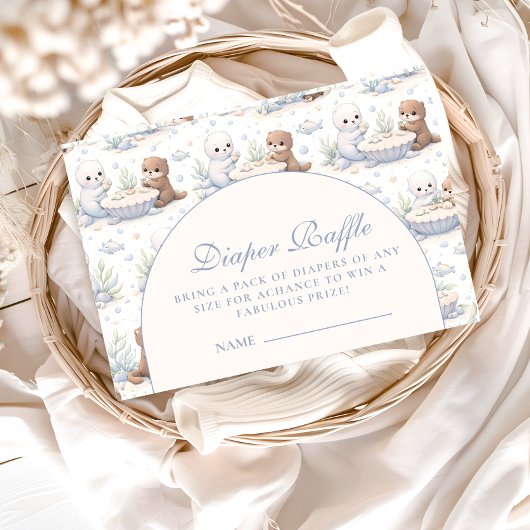 Underwater Sea Creatures Diapper Raffle エンクロージャーカード