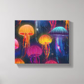 Underwater Sea Jelly Fish For Home | Canvas Print キャンバスプリント (正面)