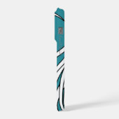 Underwater seaweed in blue iPhoneケース (左側面)