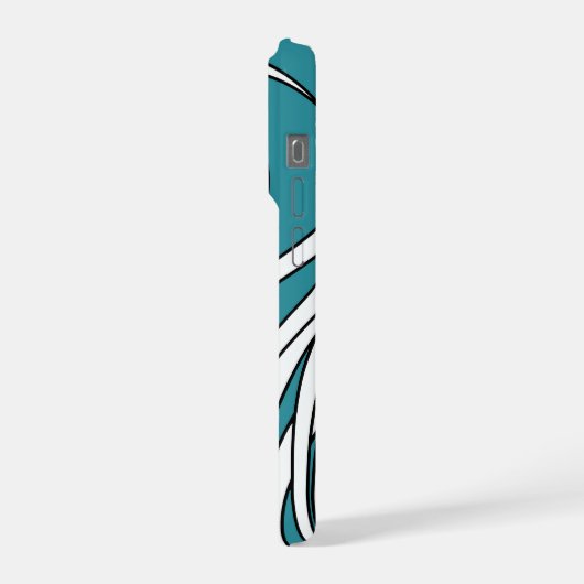 Underwater seaweed in blue iPhoneケース (左側面)