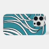 Underwater seaweed in blue iPhoneケース (裏面横)