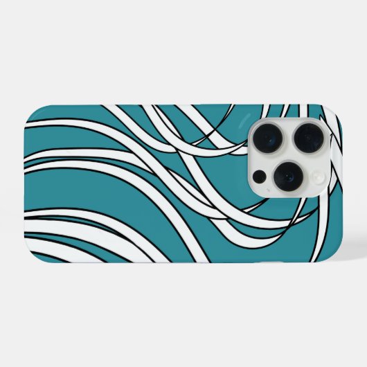 Underwater seaweed in blue iPhoneケース (裏面横)