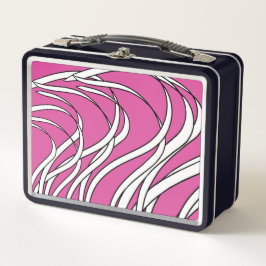 Underwater seaweed in pink  メタルランチボックス