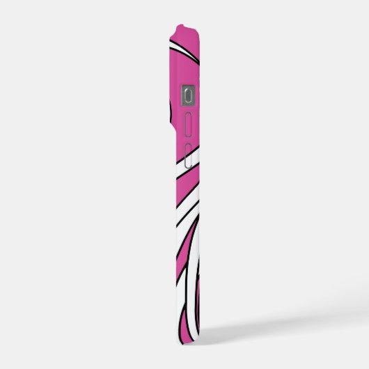 Underwater seaweed in pink  iPhoneケース (左側面)