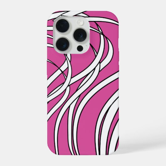 Underwater seaweed in pink  iPhoneケース (裏面)