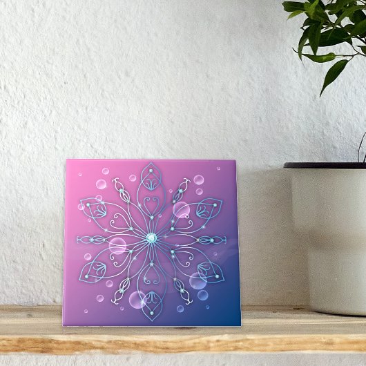 Underwater Shiny Elegant Luxurious Royal Mandala  タイル