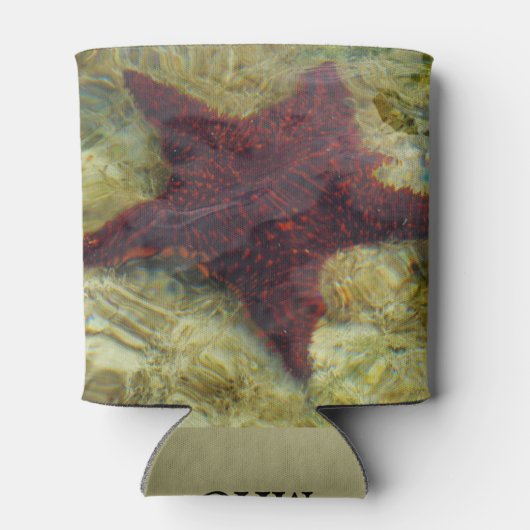 Underwater Starfish in the Bahamas 缶クーラー (裏面)