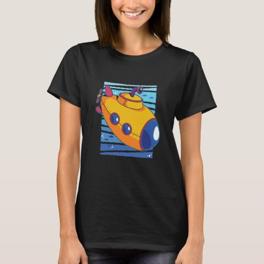 Underwater submarine sea tシャツ (正面)
