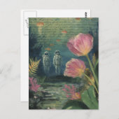 Underwater Tulip Explorers Collage ポストカード (正面/裏面)