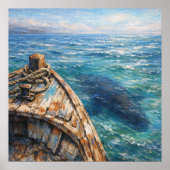 Underwater Visitor - Pastel Painting Style Art ポスター (正面)