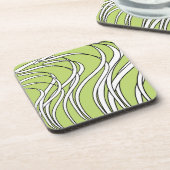 Underwater  Wave lime green コースター (左側)
