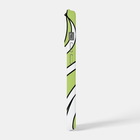 Underwater  Wave lime green iPhoneケース (左側面)