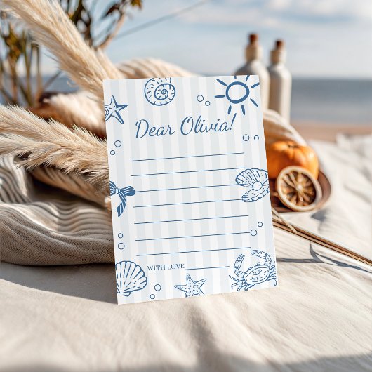 Underwater World Birthday Time Capsule 招待状