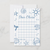 Underwater World Birthday Time Capsule 招待状 (正面)