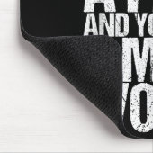 Underwear Can't Stop A Fart And You Think A Mask W マウスパッド (コーナー)