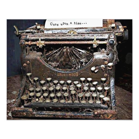 Underwood, vieille machine à écrire フォトプリント            (正面)