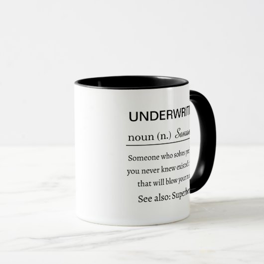 Underwriter Definition Mug Professional Gift マグカップ (正面右)