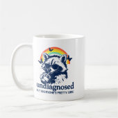 Undiagnosed But Everyone's Pretty Sure Funny Racco コーヒーマグカップ (左)