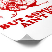 Undiagnosed But Soing Ain't Right Funny Raccoon Ch ポスター (角)