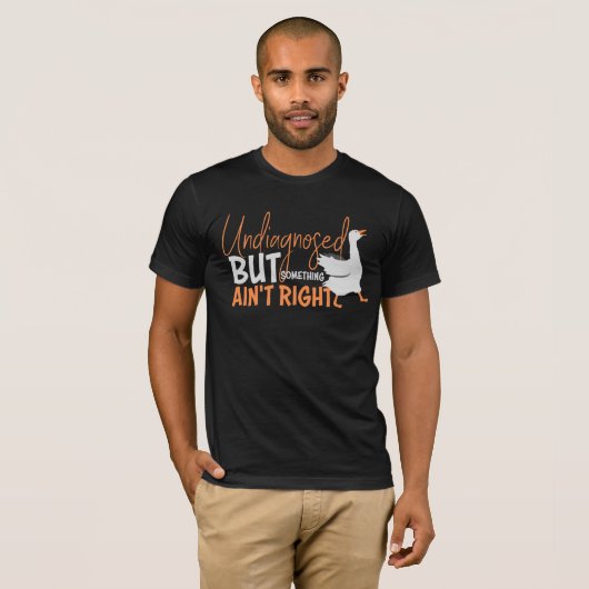 Undiagnosed But Something Ain't Right Silly Goose  Tシャツ (正面フル)