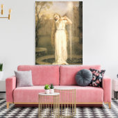 Undine (by John William Waterhouse) キャンバスプリント (インサイチュ (リビング))