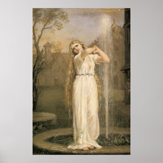 UNDiNE, by John William Waterhouse, 1872 ポスター (正面)