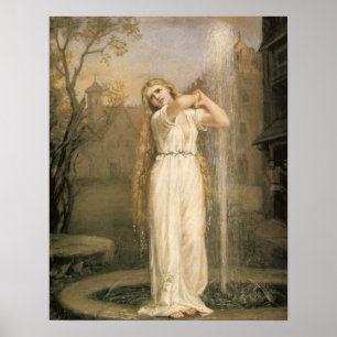 Undine by Waterhouse ポスター