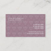 Uneの（紋章の）フラ・ダ・リ 名刺 (裏面)