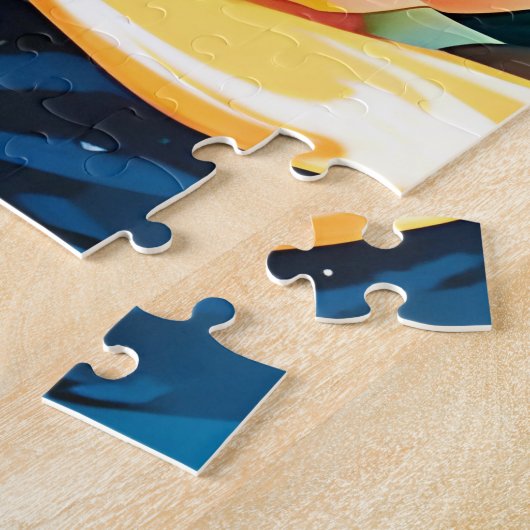 Une belle chibi éclatante de couleurs ジグソーパズル (側面)