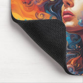 Une belle femme en train de disparaître マウスパッド (コーナー)