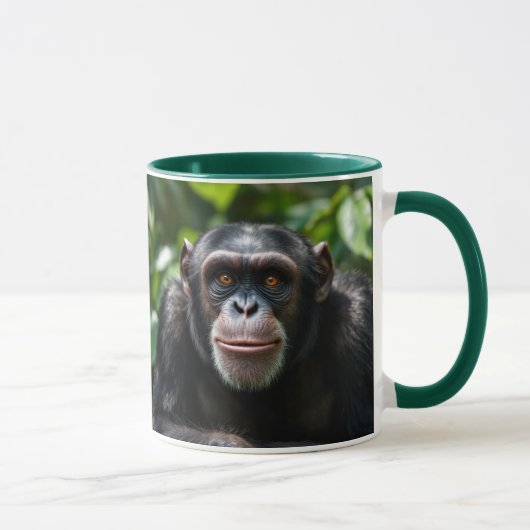 Une bonne tête de chimpanzé. マグカップ (右)