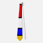 Une cravate d'art abstrait style Mondrian ネクタイ (正面)