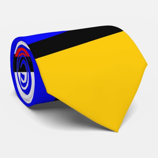 Une cravate d'art abstrait style Mondrian ネクタイ (ロール)