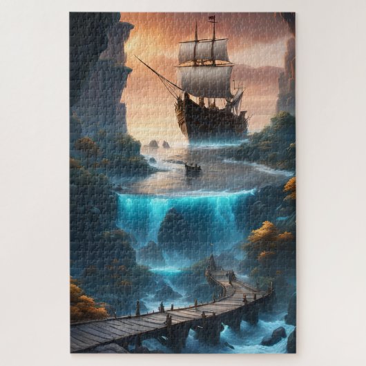 Une entrée de grotte fascinante ジグソーパズル (縦)