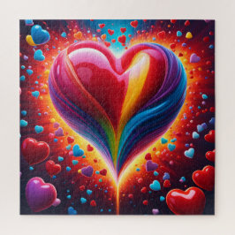 Une explosion de cœurs ジグソーパズル