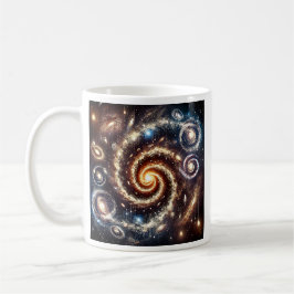 Une galaxie en spirale emporte votre regard. コーヒーマグカップ