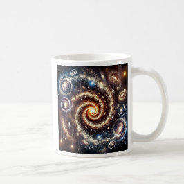 Une galaxie en spirale emporte votre regard. コーヒーマグカップ