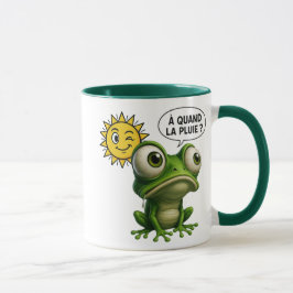 Une grenouille attend la pluie マグカップ