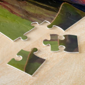 Une grenouille sous une fleur de nénuphar ジグソーパズル (側面)