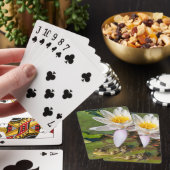 Une grenouille sous une fleur de nénuphar トランプ (インサイチュ)