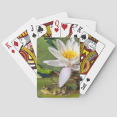 Une grenouille sous une fleur de nénuphar トランプ (裏面)