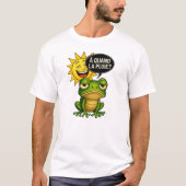 Une grenouille verte a le cafard tシャツ (正面)