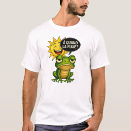 Une grenouille verte a le cafard tシャツ