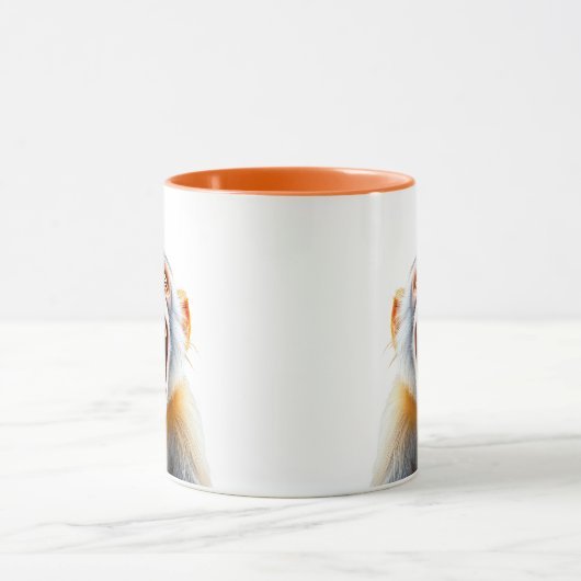 Une Jolie image d’un singe qui rit aux éclats. マグカップ (中央)