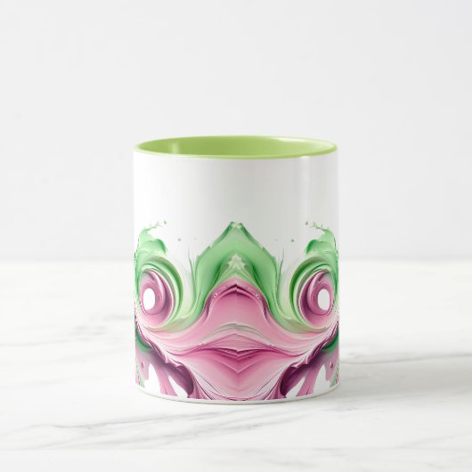 Une mage abstraite originale pleine de vie. マグカップ (中央)