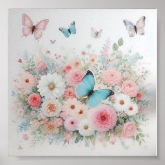 Une magnifique toile pour la chambre de bébé fille ポスター