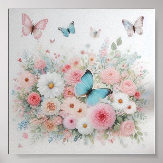 Une magnifique toile pour la chambre de bébé fille ポスター (正面)