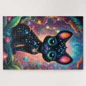 Une mignonne petite panthère chibi ジグソーパズル (横)